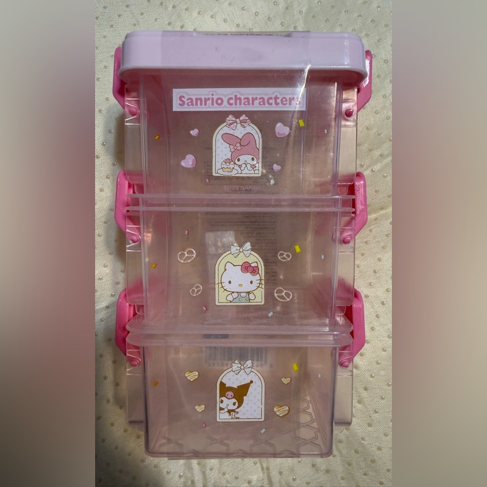 🆕 Sanrio Miniso Pink Small Storage Organizer